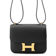 将图像加载到图库查看器中，HERMES Constance Miroir Black Epsom Size Mini
