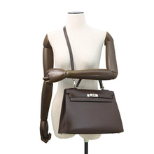 Load image into Gallery viewer, HERMES Kelly Sellier Chocolat Box Calf Leather Size 32
