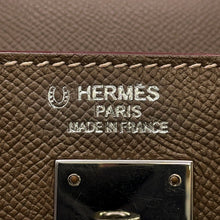 Load image into Gallery viewer, HERMES Kelly Sellier Etoupe/Ruby Epsom Size 35
