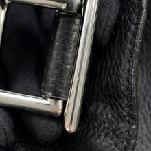 Load image into Gallery viewer, HERMES Tibetan Shoulder Bag Black Taurillon Clemence Size PM
