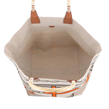 Load image into Gallery viewer, HERMES Steeple Tote Bag Beige/Fauve Toile H Barenia Leather Size 31
