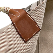 Load image into Gallery viewer, HERMES Steeple Tote Bag Beige/Fauve Toile H Barenia Leather Size 31
