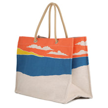 Load image into Gallery viewer, HERMES Escale à la Plage Beach Bag Ashie/Multicolor Toile H
