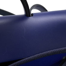 Load image into Gallery viewer, HERMES Herbag zip Blue Electric/Blue Saphir Toile H Vache Hunter Leather Size PM
