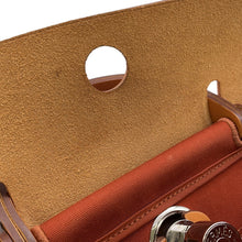 将图像加载到图库查看器中，HERMES Herbag zip Orange/Natural Toile H Vache Hunter Leather Size PM
