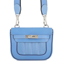 Load image into Gallery viewer, HERMES Berline Shoulder Bag Blue Paradise/Blue Saphir Swift Leather Size Mini
