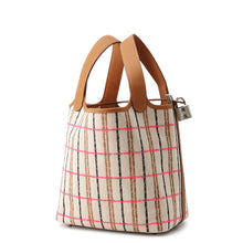 Load image into Gallery viewer, HERMES Picotin Lock Blanket Gold/Ecru/Fauve/Rose Pop Toile H Swift Leather Size PM
