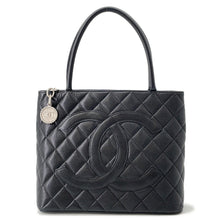 Load image into Gallery viewer, CHANEL Medallion Tote BlackA01804 Caviar Leather
