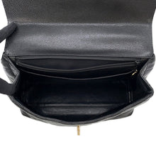 Load image into Gallery viewer, CHANEL Matelasse Top Handle Bag BlackA12397 Caviar Leather
