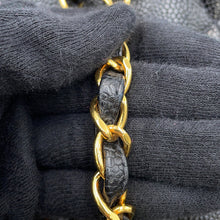 将图像加载到图库查看器中，CHANEL Diana Chain Shoulder Bag BlackA01165 Caviar Leather Size 25
