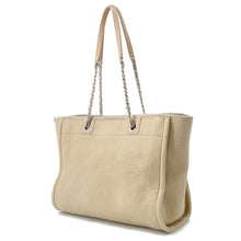 Load image into Gallery viewer, CHANEL Deauville Tote Bag BeigeA67001 Canvas Size MM
