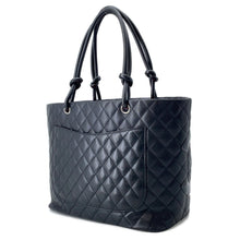 将图像加载到图库查看器中，CHANEL Cambon line Tote Bag BlackA25169 Lambskin Size Large
