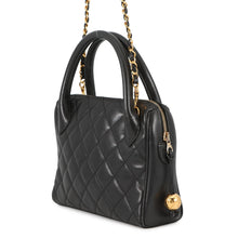 Load image into Gallery viewer, CHANEL Matelasse 2way Handbag Black Caviar Leather
