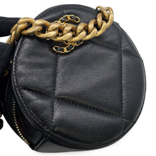 Load image into Gallery viewer, CHANEL CHANEL19 Round ChainShoulder Bag BlackAP0945 Lambskin
