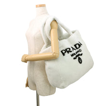 Load image into Gallery viewer, PRADA Tote Bag White1BG130 pile
