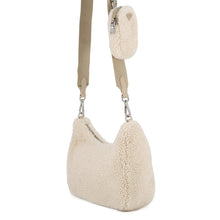 将图像加载到图库查看器中，PRADA Hobo Bag Shoulder Bag Beige1BC151 pile
