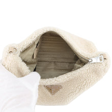 将图像加载到图库查看器中，PRADA Hobo Bag Shoulder Bag Beige1BC151 pile
