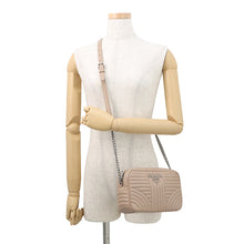 Load image into Gallery viewer, PRADA Diagram ChainShoulder Bag Beige1BH083 Leather
