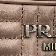将图像加载到图库查看器中，PRADA Diagram ChainShoulder Bag Beige1BH083 Leather
