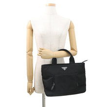 Load image into Gallery viewer, PRADA 2way Tote Bag Black1BG354 Nylon
