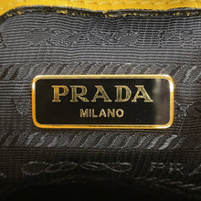 Load image into Gallery viewer, PRADA Duet 2way Bag Yellow1BH038 Calf Leather Saffiano LeatherLeather
