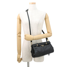 将图像加载到图库查看器中，PRADA Bonnie Shoulder Bag Black1BH215 Leather Size Small
