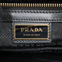 Load image into Gallery viewer, PRADA Symbol EmbroideryFabric Travel Bag Beige/Black2VC034 Canvas Saffiano LeatherLeather
