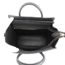 将图像加载到图库查看器中，CELINE Luggage Shopper Tote Black168243 Leather Size Nano
