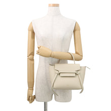 将图像加载到图库查看器中，CELINE Belt bag Cream189003 Leather Size Nano

