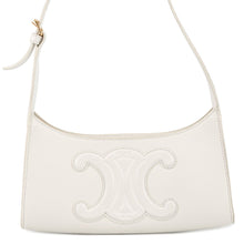 将图像加载到图库查看器中，CELINE Cuir Triomphe Shoulder Bag White198153 Leather
