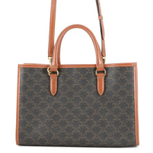 Load image into Gallery viewer, CELINE Triomphe Horizontal Cabas Tote Tan199742 PVC Leather Size Mini
