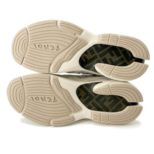 将图像加载到图库查看器中，FENDI Faster Zucca Pattern Sneakers Gray7E1555 Fabric Size 6
