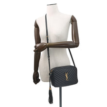 Load image into Gallery viewer, SAINT LAURENT PARIS Roux camera bag Black612544 Leather
