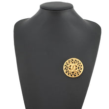 将图像加载到图库查看器中，CHANEL CC Logo Brooch Gold Gold Plated
