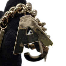 Load image into Gallery viewer, CHANEL Logo Bracelet Gold/BlackAB8724 Gold Plated
