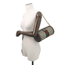 Load image into Gallery viewer, GUCCI GG Supreme Ophidia Small Shoulder Bag Brown/Beige795194 Leather PVC Size Small
