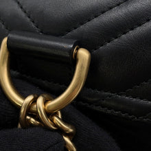 Load image into Gallery viewer, GUCCI GG Marmont Backpack Black528129 Leather
