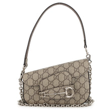Load image into Gallery viewer, GUCCI Horsebit 1955 GG Supreme Shoulder Bag Beige/Brown774209 PVC Leather Size Mini
