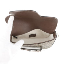 Load image into Gallery viewer, GUCCI Horsebit 1955 GG Supreme Shoulder Bag Beige/Brown774209 PVC Leather Size Mini

