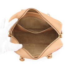 将图像加载到图库查看器中，LOEWE Amazona Anagram Warm Desert/RedA039N07X03 Calf Leather Canvas Size 23
