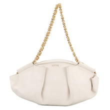 Load image into Gallery viewer, LOEWE Paseo ChainShoulder Bag White Leather Size Small
