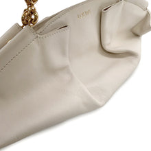 Load image into Gallery viewer, LOEWE Paseo ChainShoulder Bag White Leather Size Small
