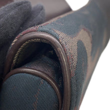将图像加载到图库查看器中，Dior Peter Doyck collaboration camouflage saddlebag Brown Canvas Leather

