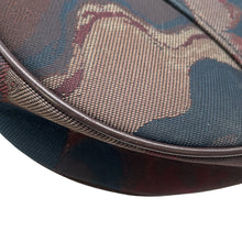 将图像加载到图库查看器中，Dior Peter Doyck collaboration camouflage saddlebag Brown Canvas Leather
