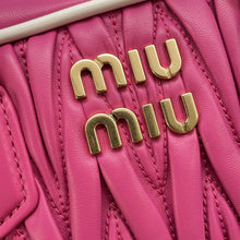Load image into Gallery viewer, MIUMIU Arcadi Matelasse 2-way Bag Pink5BB142 Leather
