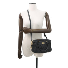 Load image into Gallery viewer, MIUMIU Arcadi Matelasse 2-way Bag Black5BB124 Leather
