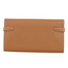 将图像加载到图库查看器中，HERMES Kelly wallet long Gold Epsom
