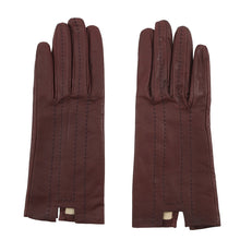 将图像加载到图库查看器中，HERMES Gloves Size 7 1/2 Brown Leather
