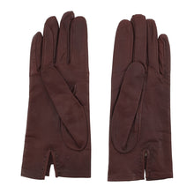 将图像加载到图库查看器中，HERMES Gloves Size 7 1/2 Brown Leather
