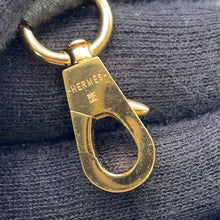 将图像加载到图库查看器中，HERMES Bandouliere Tracery Strap Black/Blue Encre Epsom
